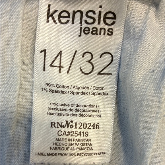 Kensie Denim Blue Flare Jeans - Picture 10 of 13